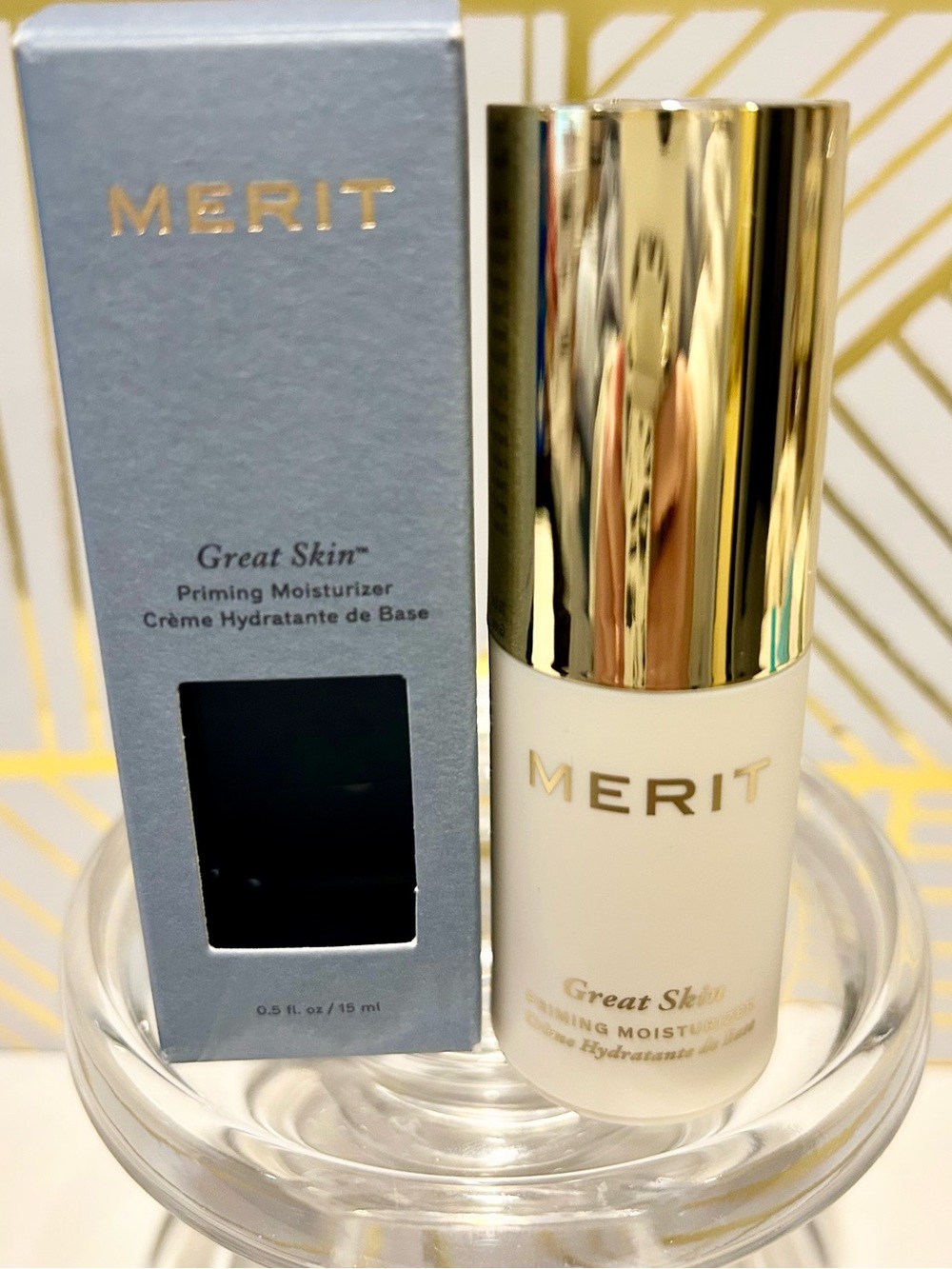 MERIT Great Skin Priming Moisturizer 0.5 oz | New in Box